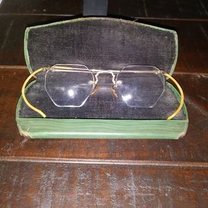 Antique Rimless 12k gold filled